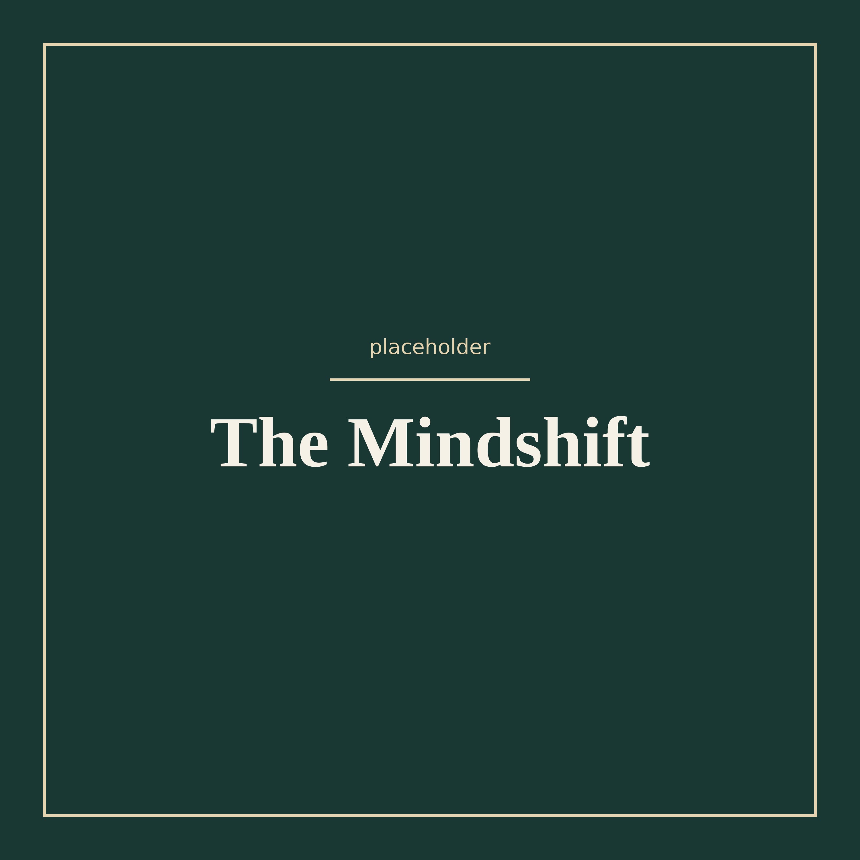Cover art for The Mindshift